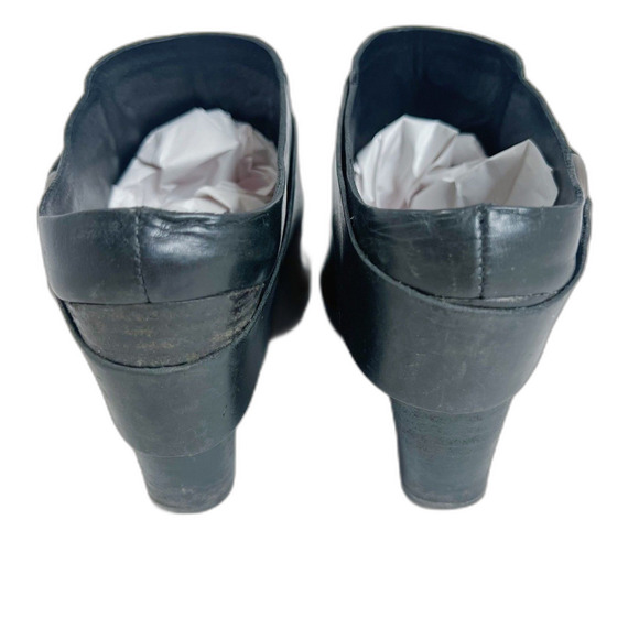 Kork-Ease Courtney Harness Slip On Biker Bootie Mule Black Leather Size 6 - Picture 8 of 8